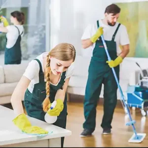 Maid Service Software helping team in a residential home