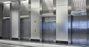 Elevator service history and asset tracking shown on multiple devices