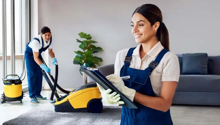 Residential carpet cleaners using software to help run their business