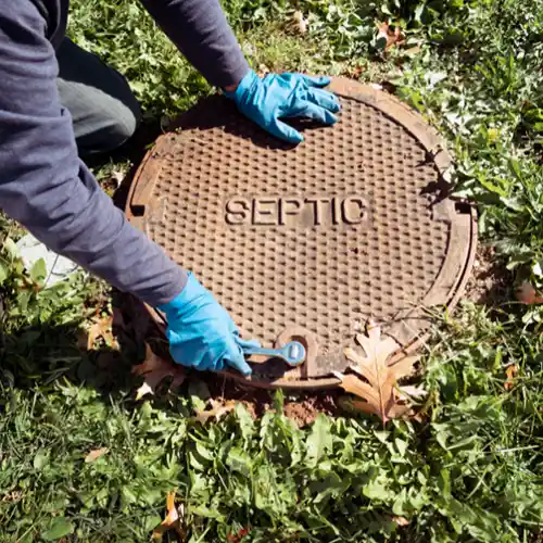 Tech opening septic manhole cover