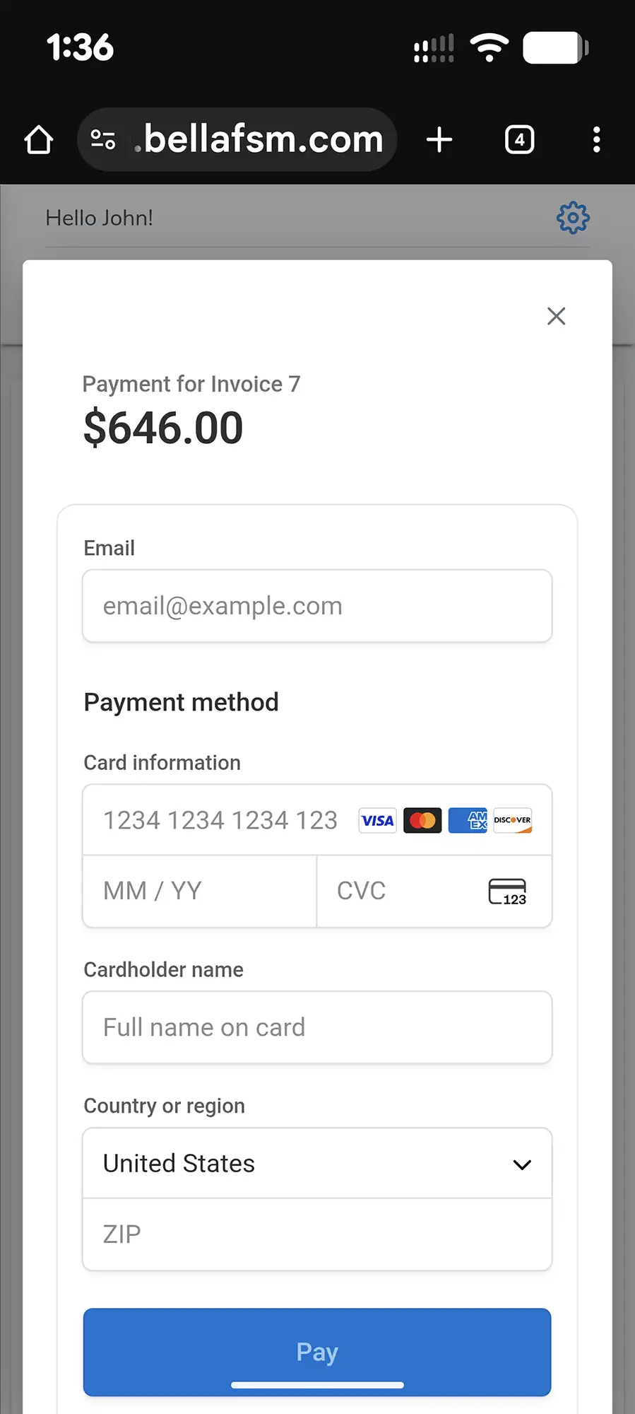 QuickBooks Online Integration with Bella FSM