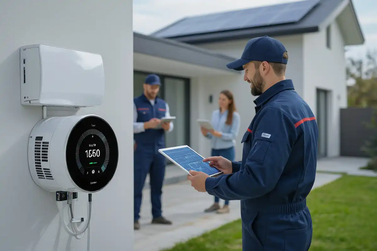 Smart Thermostat on Residence