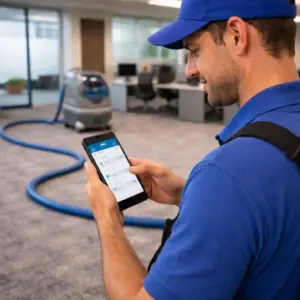 Service company software used on the job